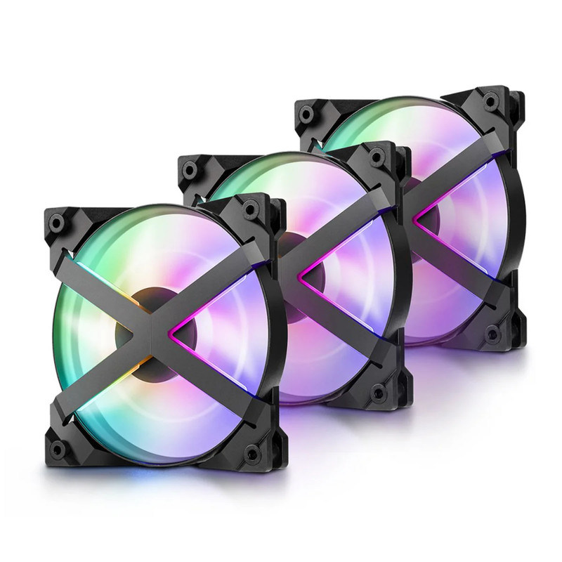Deepcool MF120 GT (3 Pack) Customisable RGB LED Fans, 120mm - مروحة